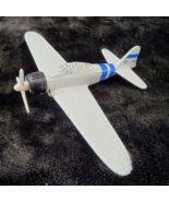 Maisto Mitsubishi Zero Fighter Plane Diecast White Blue B2-I44  Propeller - £8.42 GBP