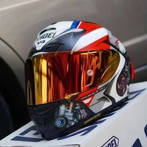 Full Face Motorcycle Helmet X-Spirit III Panigale V4 Red Helmet X-Fourteen White - £235.92 GBP