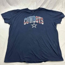 Fanatics Unisex T-Shirt Navy Short Sleeves Crew Neck Dallas Cowboys Logo XL NFL - £13.29 GBP