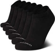 Calvin Klein Men&#39;s Socks - No Show Ankle Socks (6 Pack)7-12 Black - £14.90 GBP