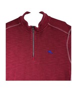 Red Tommy Bahama Sweatshirt 1/4 Zip Dark Sweater Mens Size XL - $67.99 CAD