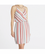 New MARKET &amp; SPRUCE Womens Size M Dress Liliana Stripe Surplice A-Line Sun - $19.79