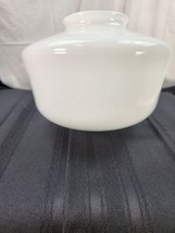 Vintage White Glass Pendant Schoolhouse Shade Ceiling Light Replacement ... - $39.29 CAD