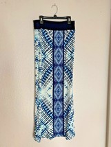 Karen Kane Womens Sz XS Maxi Long Knit Skirt Pull On Blue Pencil - £10.36 GBP