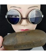 Vtg. Willson safety goggles glasses Welding Aviator Motorcycle Steampunk... - $69.99