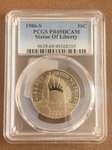 1986 S-Statue of Liberty- Commemorative Silver Half-Dollar- PCGS- PR69 DCAM - £35.24 GBP