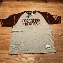 Akademiks Forgotten Heroes #9 Jersey Throwback Size 3XL Gray Patched - £31.62 GBP