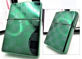 Green Check Checkered Plaid Pattern ZIPPO MIB 2021 Rare - $129.00