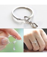 [Jewelry] Angle Dropping Crystal Style Copper Ring for Friendship/Woman ... - £7.18 GBP