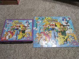 Pokemon 60 Piece Jiggsaw Puzzle 1999 Gotta Catch Em All MB Hasbro Vntg Complete - $13.00
