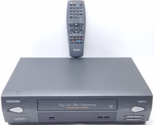 Toshiba M68 M-68 VCR PLus+ 4 Heads Hifi VCR/VHS Player/Recorder w/Remote - $47.63
