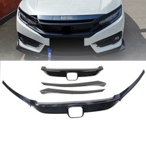  For Honda Civic 2016-2021 Front Bumper Cover Sport Grille ABS Carbon Fi... - £43.95 GBP