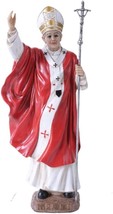 Venerable Pope Saint John Paul II Holding Crucifix Figurine Pontiff Vivi... - £27.96 GBP