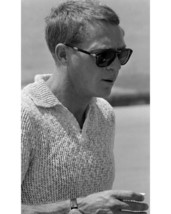 Steve McQueen in profile sport wear and Persol sunglasses 16x20 Poster - £15.65 GBP