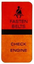 1980-82 Corvette Fasten Seat Belts And Check Engine Lens - $16.78