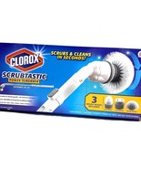 Clorox Deluxe Scrubtastic Power Scrubber 39&quot; Reach 3 Brush Heads Recharg... - £24.55 GBP