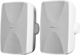 Two Rockville Wet-7020W 5 Point 25&quot; 70V Commercial Indoor/Outdoor Wall Speakers - £104.54 GBP