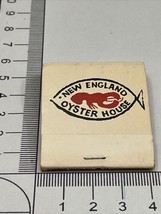 Vintage Matchbook New England Oyster House Restaurant 17 FL Locations gmg foxing - £9.73 GBP