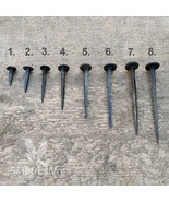 Hand Forged Iron Nails Different Sizes, Round head, black Iron - $6.10 CAD+