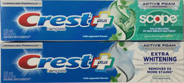 Crest Complete Plus Scope / Extra Whitening Mint Toothpaste 120 mL - VARIETY 2PK - $20.92