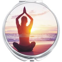 Yoga Meditation Beach Compact with Mirrors - Perfect for your Pocket or ... - $11.76