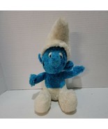 Vintage 1979 Plush SMURF Stuffed Animal Blue Toy Doll Peyo Wallace Berri... - $9.46