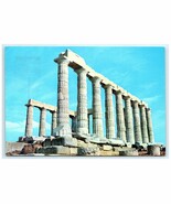Vintage Temple Poseidon Cape Sounion Greece Postcard - $9.62 CAD