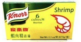 knorr Shrimp Bouillon 6 Cubes 2.5 Oz Box (Pack Of 2 Boxes) - $14.84