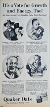 QUAKER OATS - 1946 Vintage Print Ad - America Votes Best Tasting - Farme... - $13.27