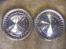 1972 Dodge Polara 73 74 Hubcaps Wheel Covers 14&quot; (2) Charger Challenger Dart - £28.31 GBP