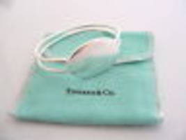 Tiffany &amp; Co Silver Oval Double Wire Bangle ID Bracelet Gift Pouch Love ... - £261.58 GBP