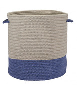 Colonial Mills 13 x 13 x 11 in. Sunbrella Coastal Basket Cornflower - $97.46