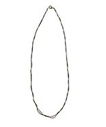 Vintage Gold Tone Black Chain Necklace Twisted Rope Style 17 Inch - $11.70