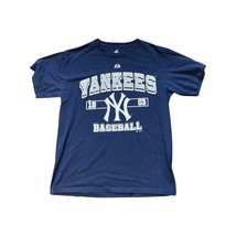 NY Yankees Baseball T-Shirt Men&#39;s Medium Majestic Short Sleeve - £7.78 GBP
