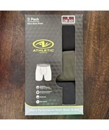 Athletic Works Men&#39;s Boxer Briefs Size Small (28-30) 3-Pk 9&quot; Inseam Perf... - $11.20