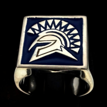 Sterling silver ring ancient Greek Warrior Gladiator Athenian military Athens Gr - £82.37 GBP