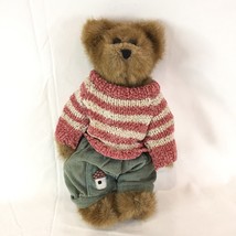 New Tags Boyds Bears Edmund T. Bear Brown Plush Stuffed Animal Super Soft - £23.69 GBP