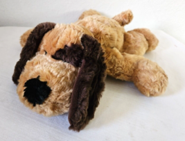 Walmart Puppy Dog Plush Stuffed Animal Tan Brown Spot Eye Ears Black Nose - £30.91 GBP