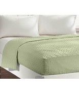 BedTite-Fitted Blanket Sage Queen Microfiber Fits Mattresses 7&quot; to 20&quot; Deep - £52.28 GBP