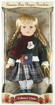NIB Collector&#39;s Choice Bisque Porcelain Girl with Blonde Braids 12&quot; Doll... - £10.35 GBP