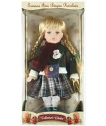 NIB Collector's Choice Bisque Porcelain Girl with Blonde Braids 12" Doll + COA - $12.99