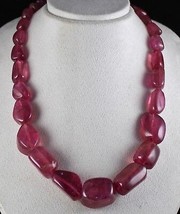 Natural Pink Tourmaline Rubellite Tumble 34mm Big 1403 Ct Stone Beaded N... - $22,801.44 CAD