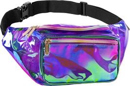 Holographic Clear Fanny Pack Belt Bag Waterproof for Women Crossbody Bum Bag Wai - £26.73 GBP