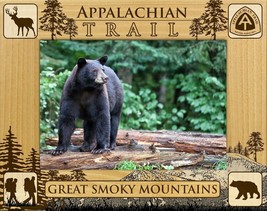 Appalachian Trail The Great Smoky Mountains Laser Engraved Wood Frame (4 x 6) - £24.35 GBP