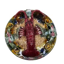 Jay Willfred Andrea By Sadek Lobster Plate Palissy Majolica Portugal - £175.85 GBP