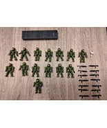 LOT OF 14 Green Marine Halo Mega Bloks UNSC Squad Scout Minifigure Actio... - $55.85 CAD