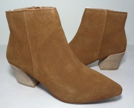 Kensie Size 8.5 M LYDEN Brown Suede Leather Heeled Ankle Boots New Women... - £78.11 GBP