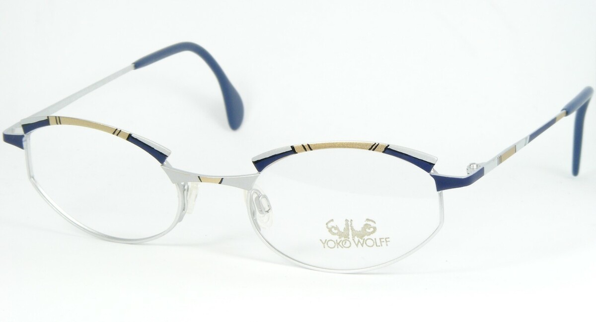 YOKO WOLFF Milenio 1 05 PLATA /AZUL /ARENA OJOS GAFAS 50-20-140mm - $86.09