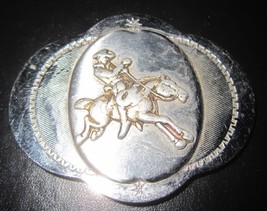 Vintage WESTERN STYLE Center Piece COWBOY Western Rodeo Buckle Made in J... - $30.00