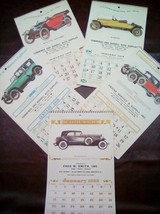 RARE!! VINTAGE Antique Car Calendars 1915, 1916, 1918, 1924, 1933 Lot of 5 - $143.99